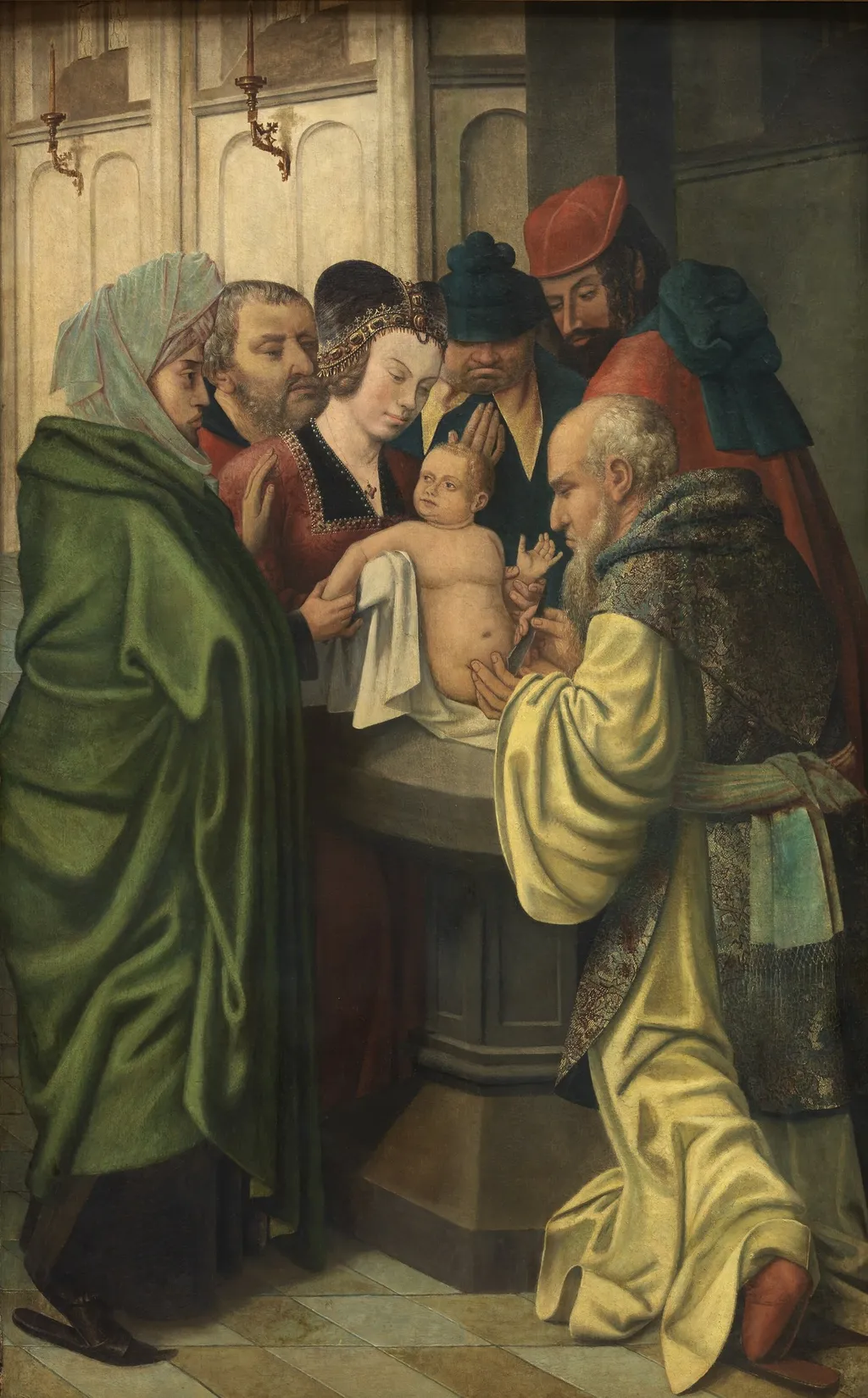The Circumcision, by Master of Frankfurt, oil, 1500