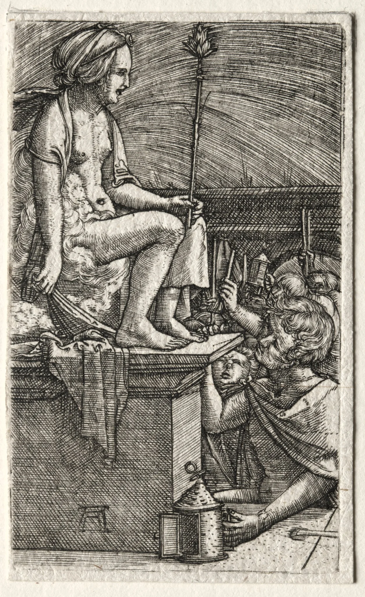 The Roman Courtesan or The Revenge of the Sorcerer Virgil, detail