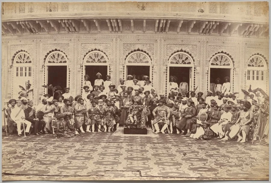 Maharaja of Scindia, nobles, and high officials, Gwalior, detail