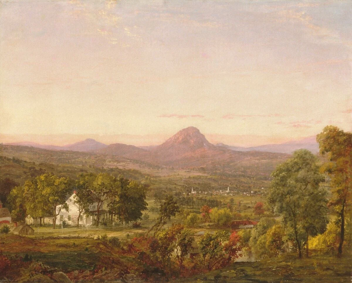 Autumn Landscape, Sugar Loaf Mountain, Orange County, New York, detail