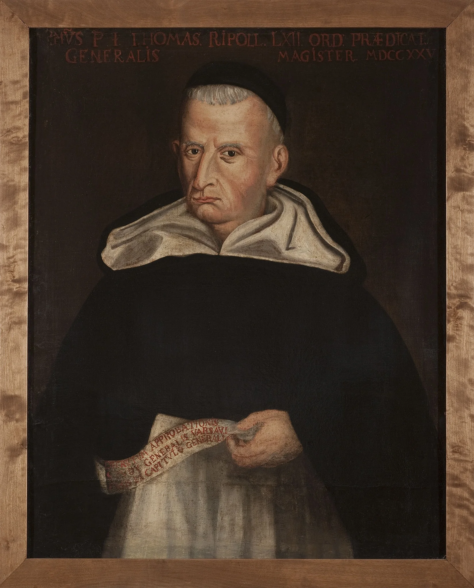 Portrait of Tomasz Rippol, Dominican friar, detail