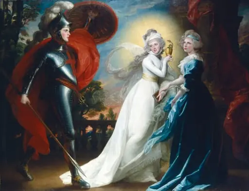 The Red Cross Knight, by John Singleton Copley, oil, 1793