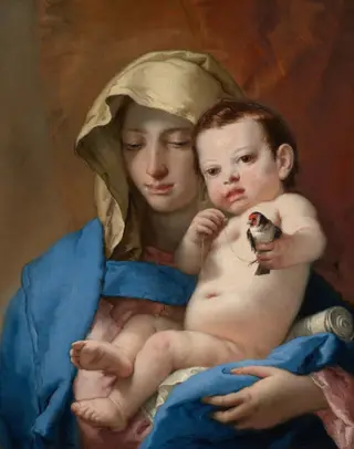 Madonna of the Goldfinch, by Giovanni Battista Tiepolo, oil, 1768
