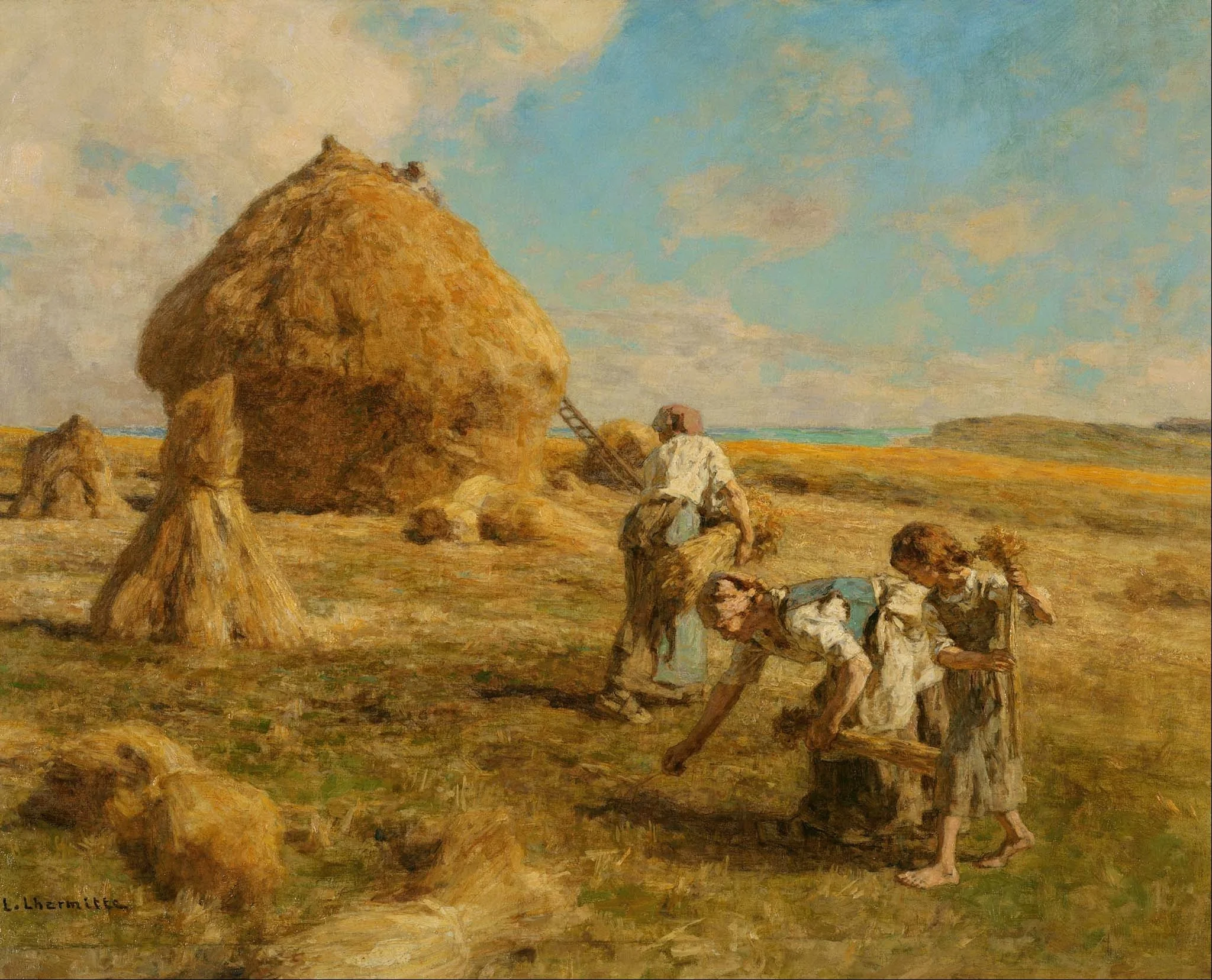 Gleaning Women, detail