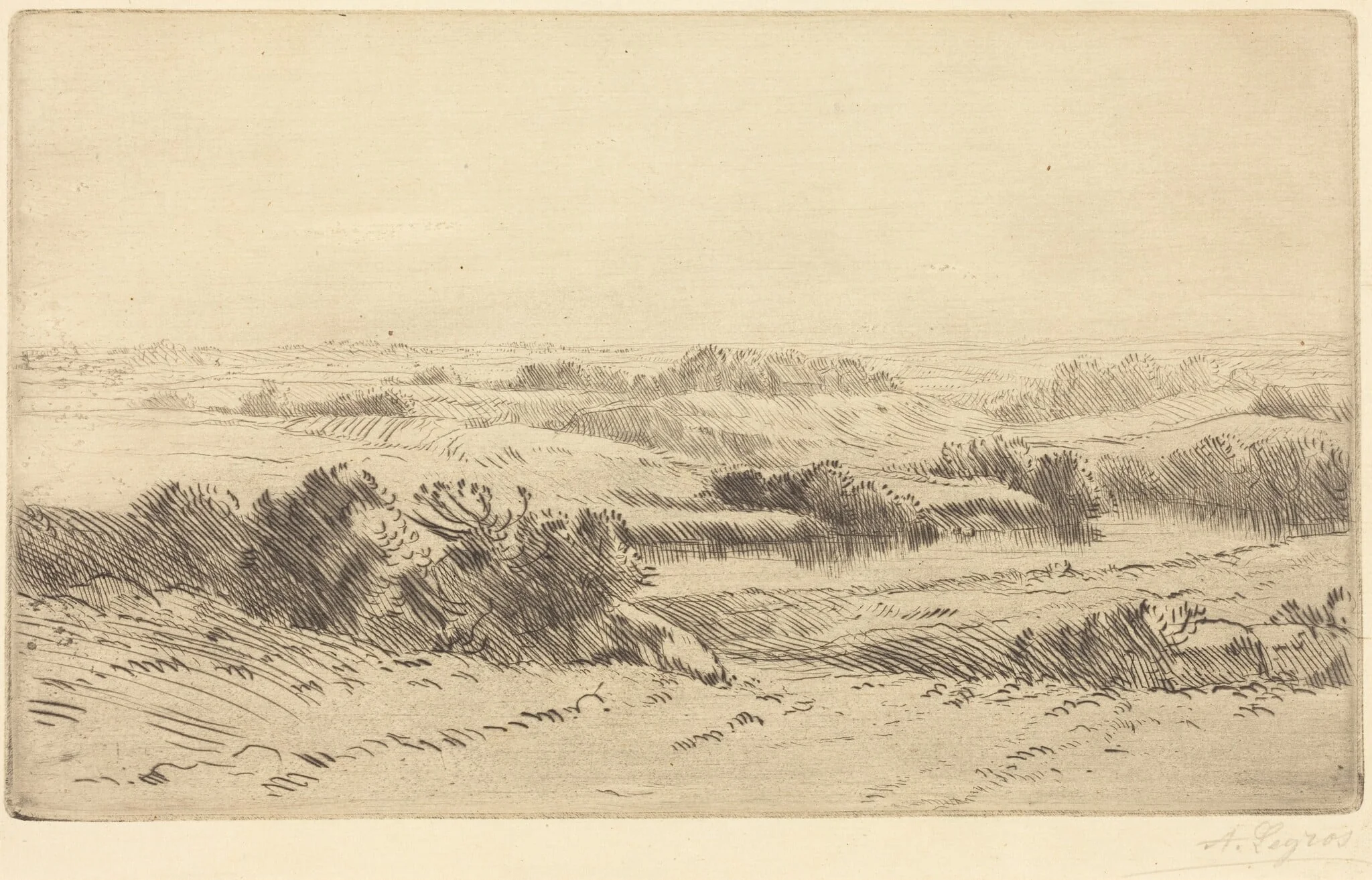 Banks of the Yanne (Les bords de la Yanne), detail