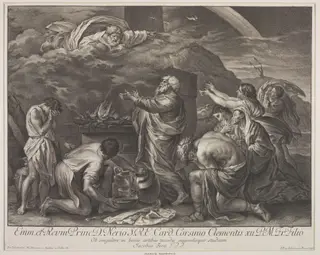 Noah's Sacrifice, by Johannes Jakob Frey, 1850