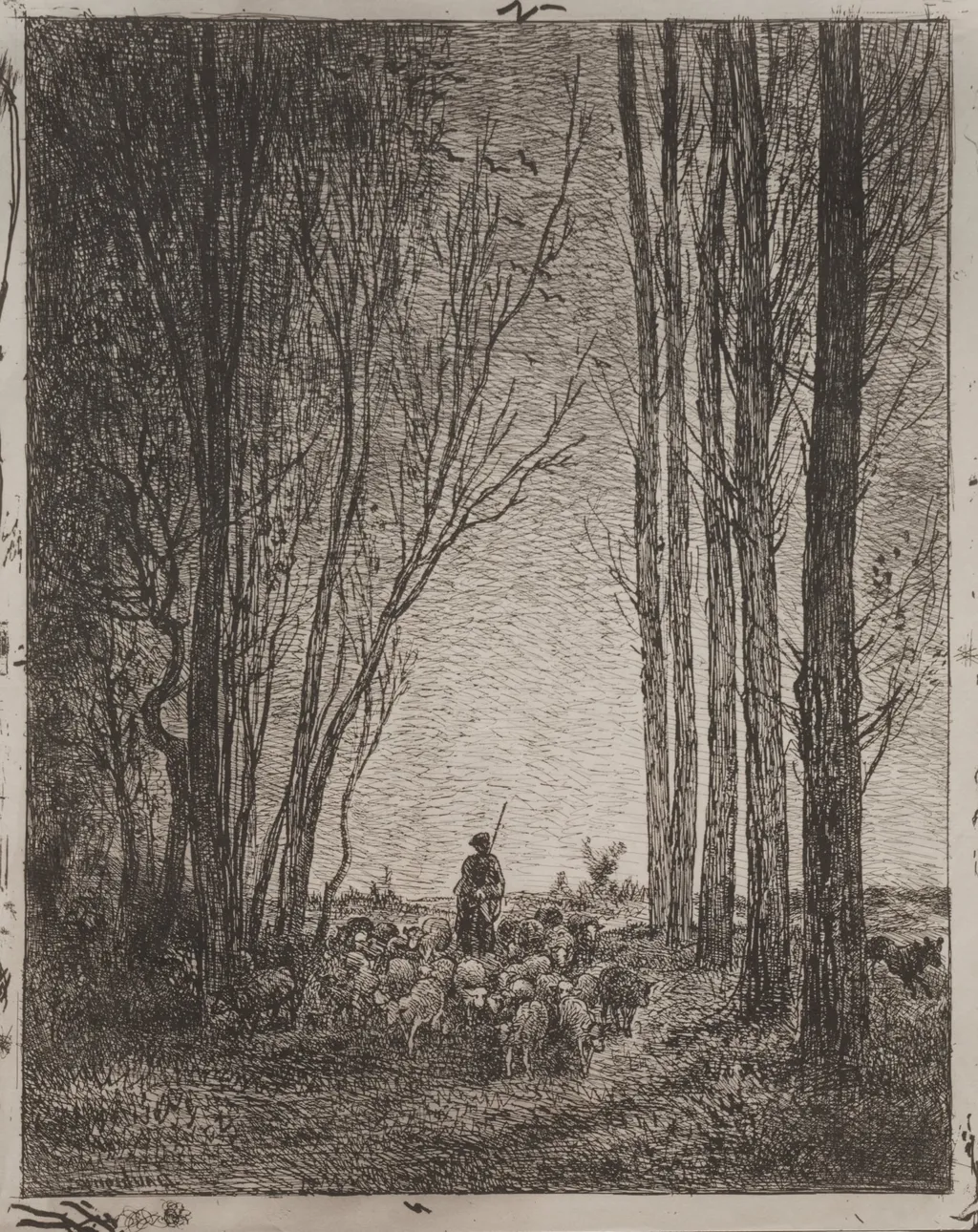 Gathering in the Flock, by Charles François Daubigny, 1862