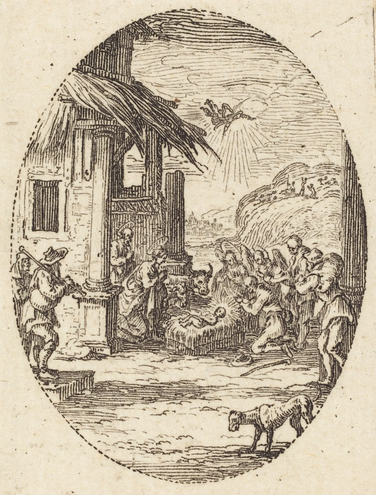 The Adoration of the Shepherds, detail
