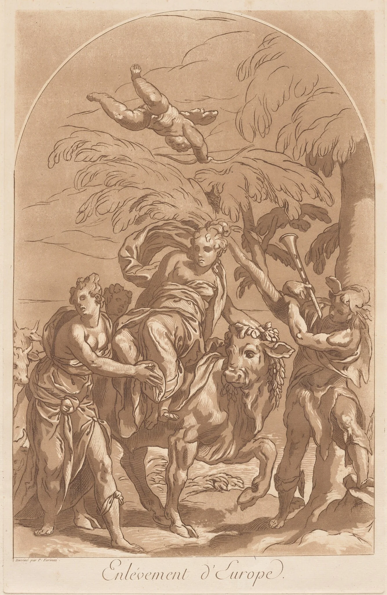 Rape of Europa, detail
