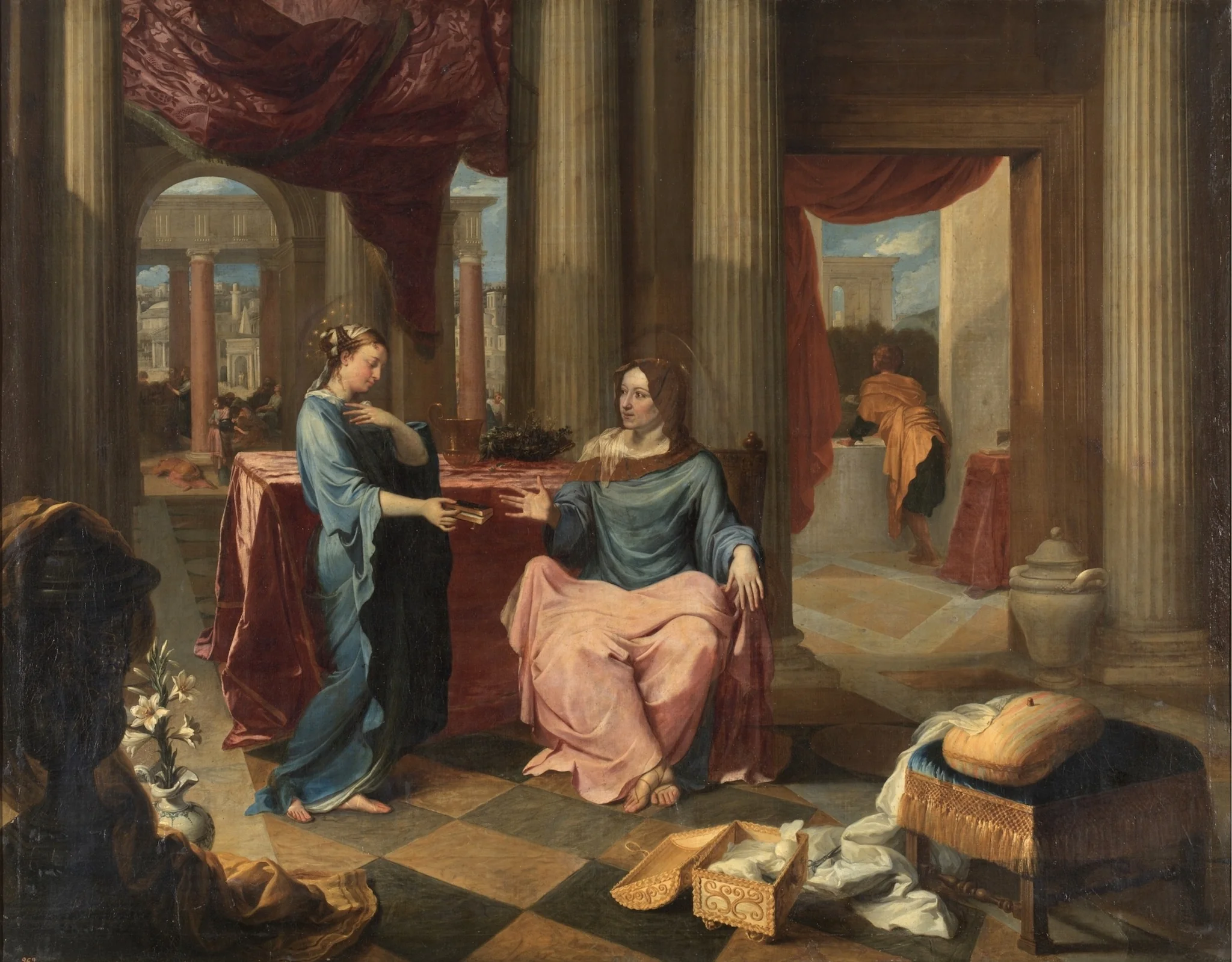 The Virgin and Saint Anne, detail