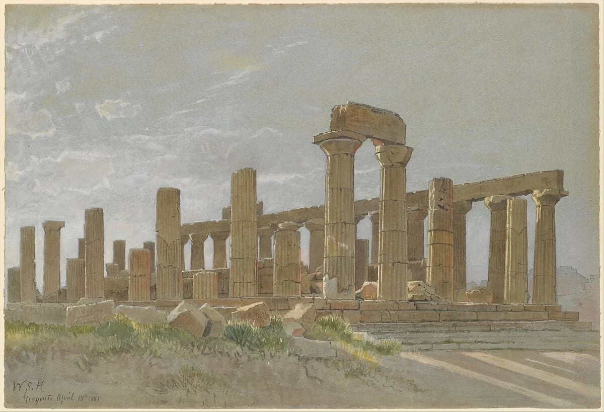 Girgenti (The Temple of Juno Lacinia at Agrigentum), detail