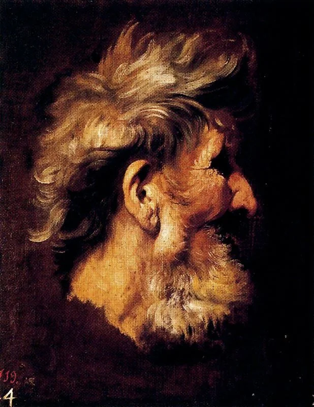 Cabeza de viejo, detail