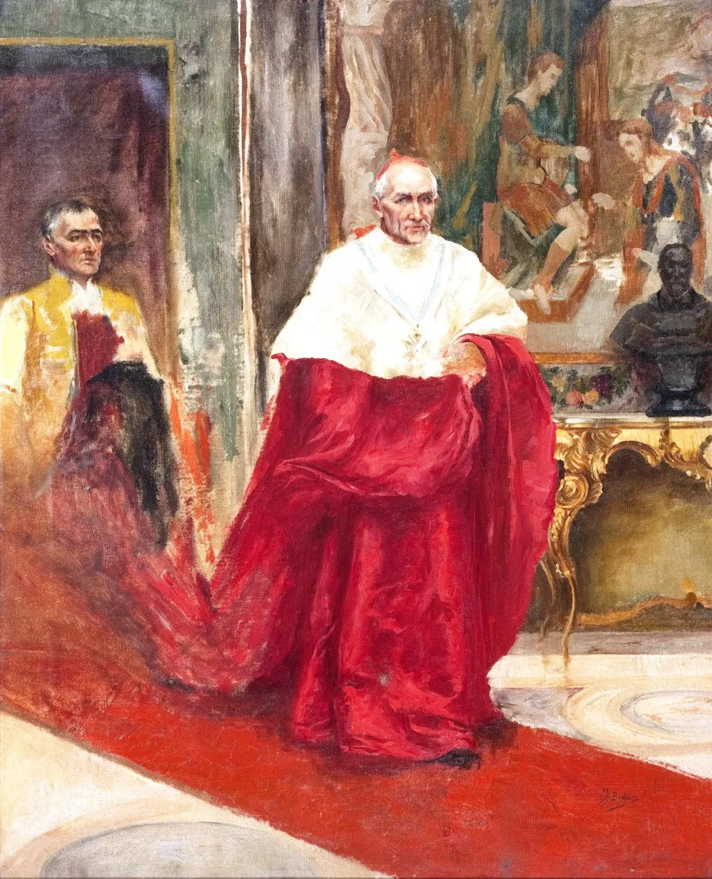 A Cardinal, by José Benlliure y Gil, oil, 1890