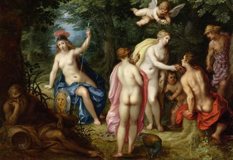 Judgement of Paris, detail