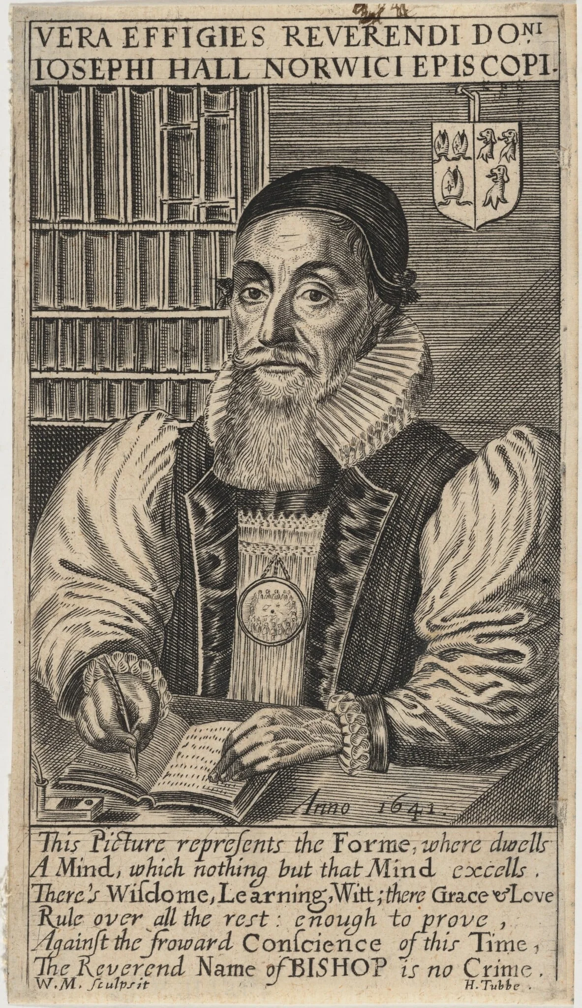 Joseph Hall, Bishop of Norwich, detail