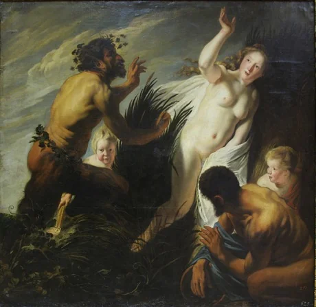 Pan and Syrinx, detail
