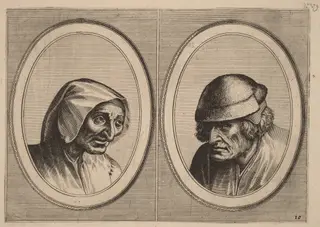 "Verdorde Nel" and "Jan Afterlam", by Johannes van Doetechum the Elder, ink, 1564