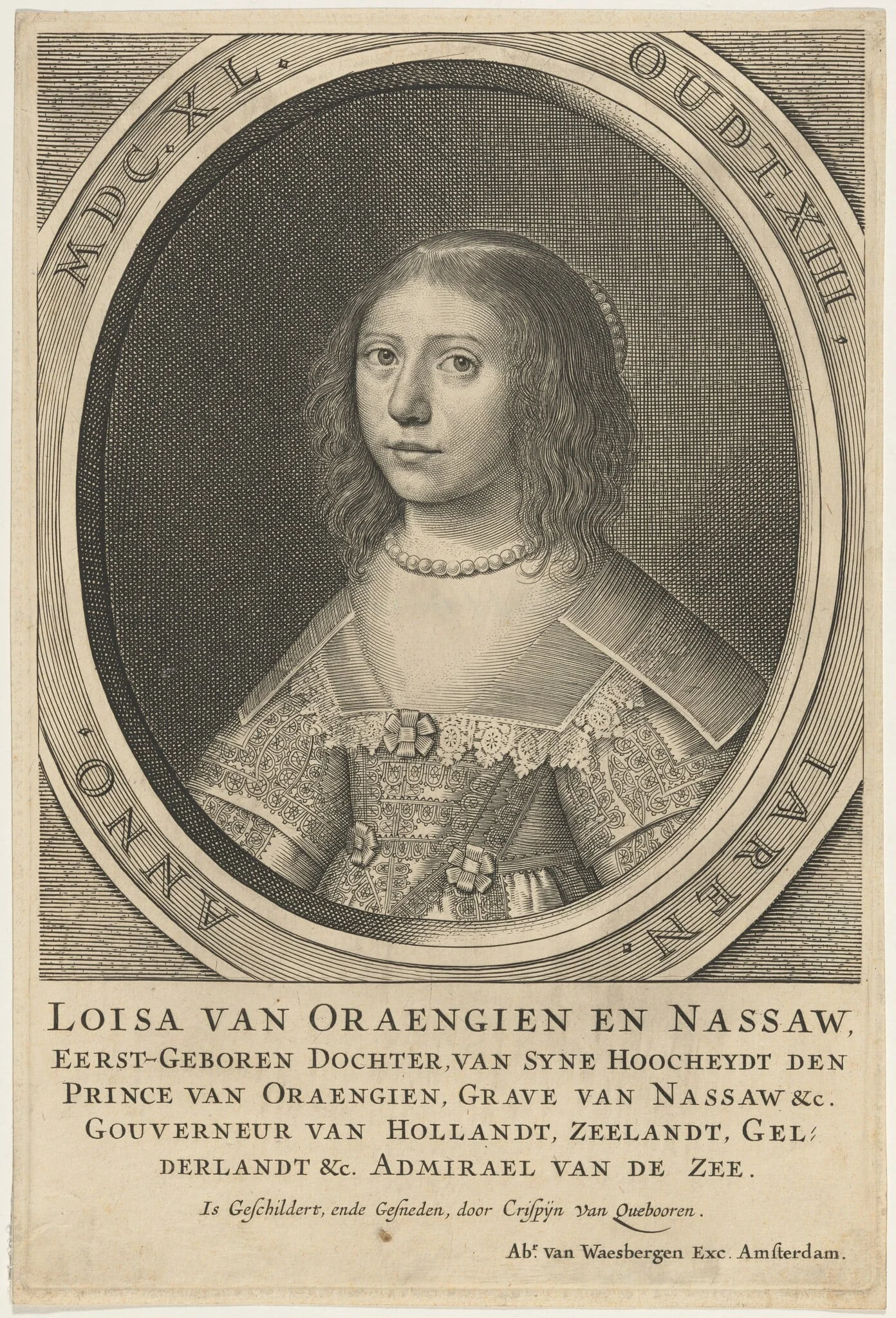 Princess Louisa, Daughter of Henry Frederick, detail