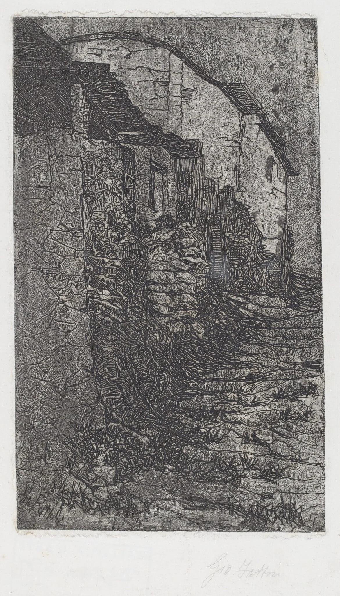 Bauco near Rome (Bauco presso Roma), detail