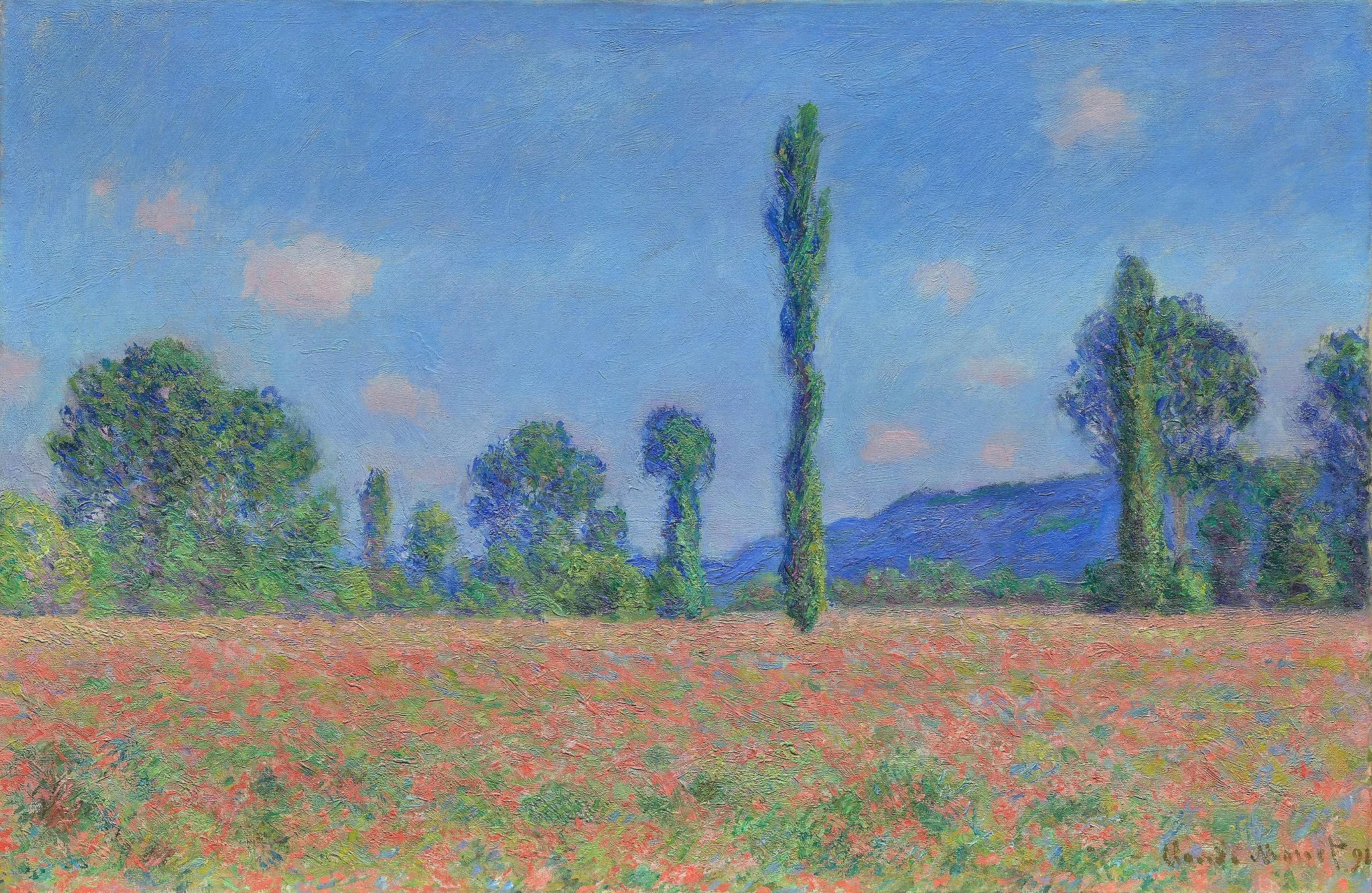 Poppy Field (Giverny), detail