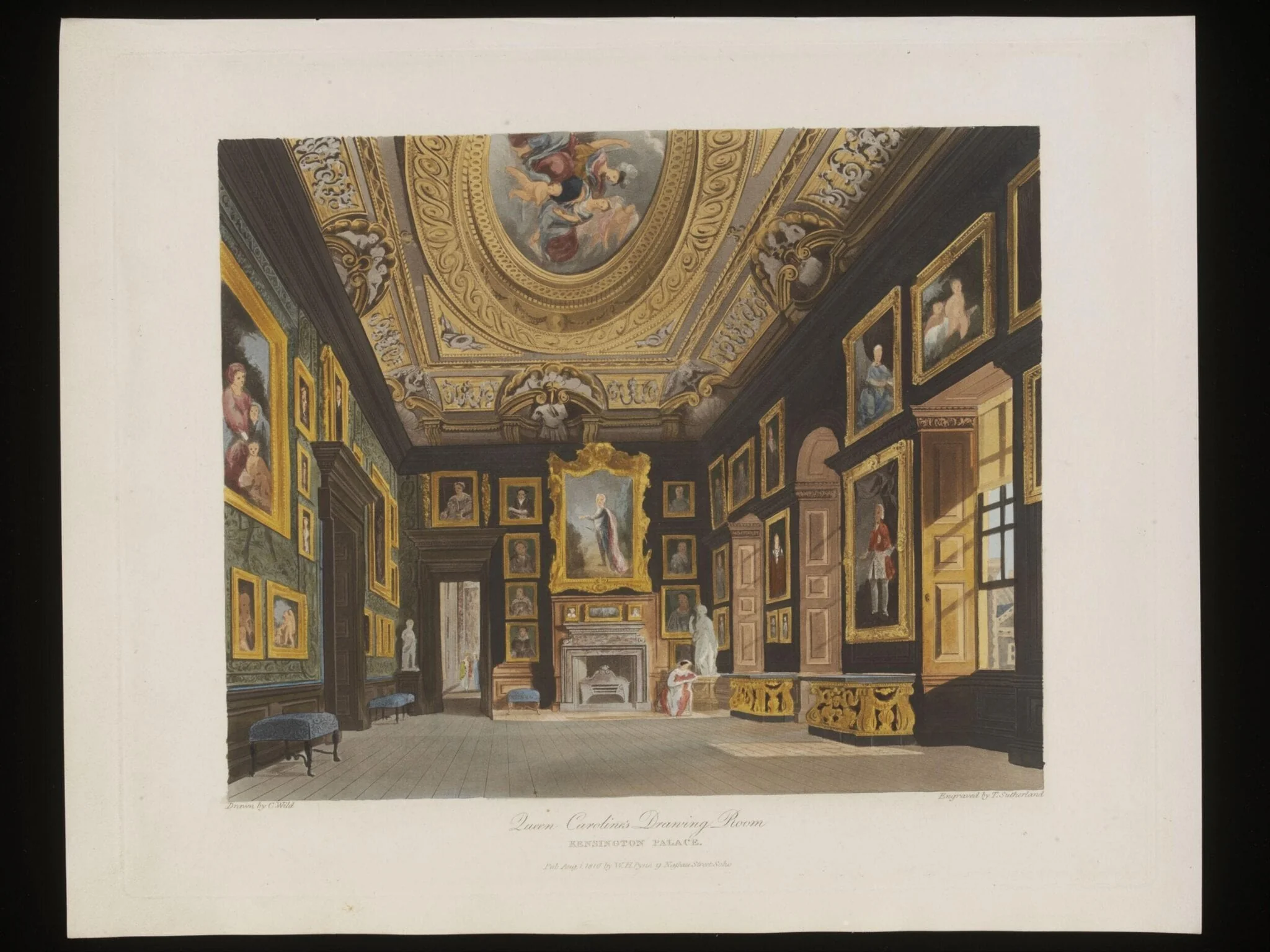 View of Queen Caroline's Drawing Room, detail