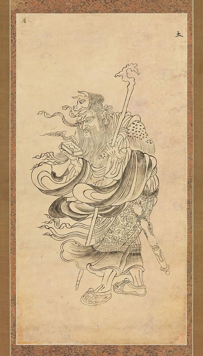 土曜図像|Iconographic Drawing of Saturn, detail