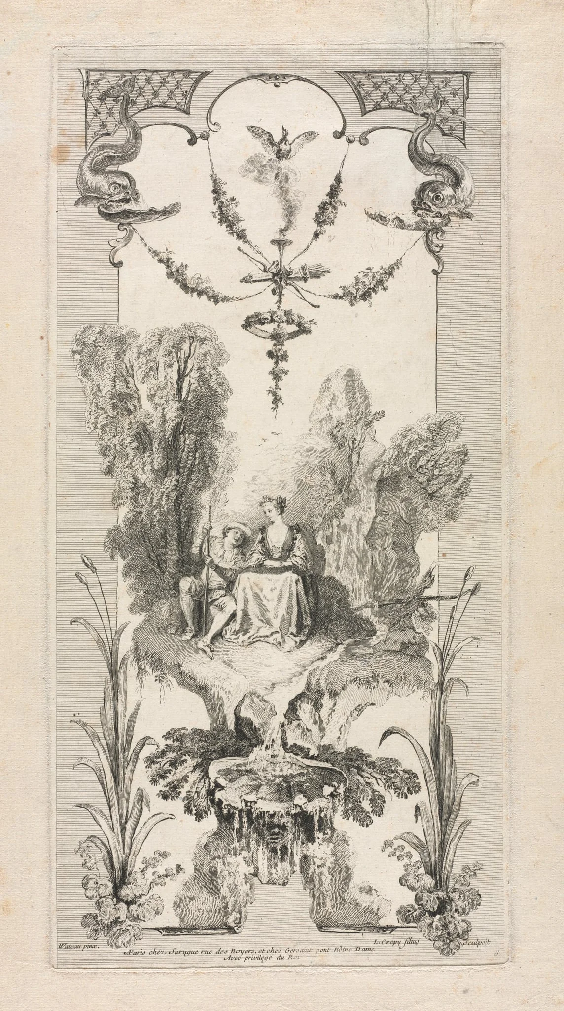 Pastoral, Arabesque, detail
