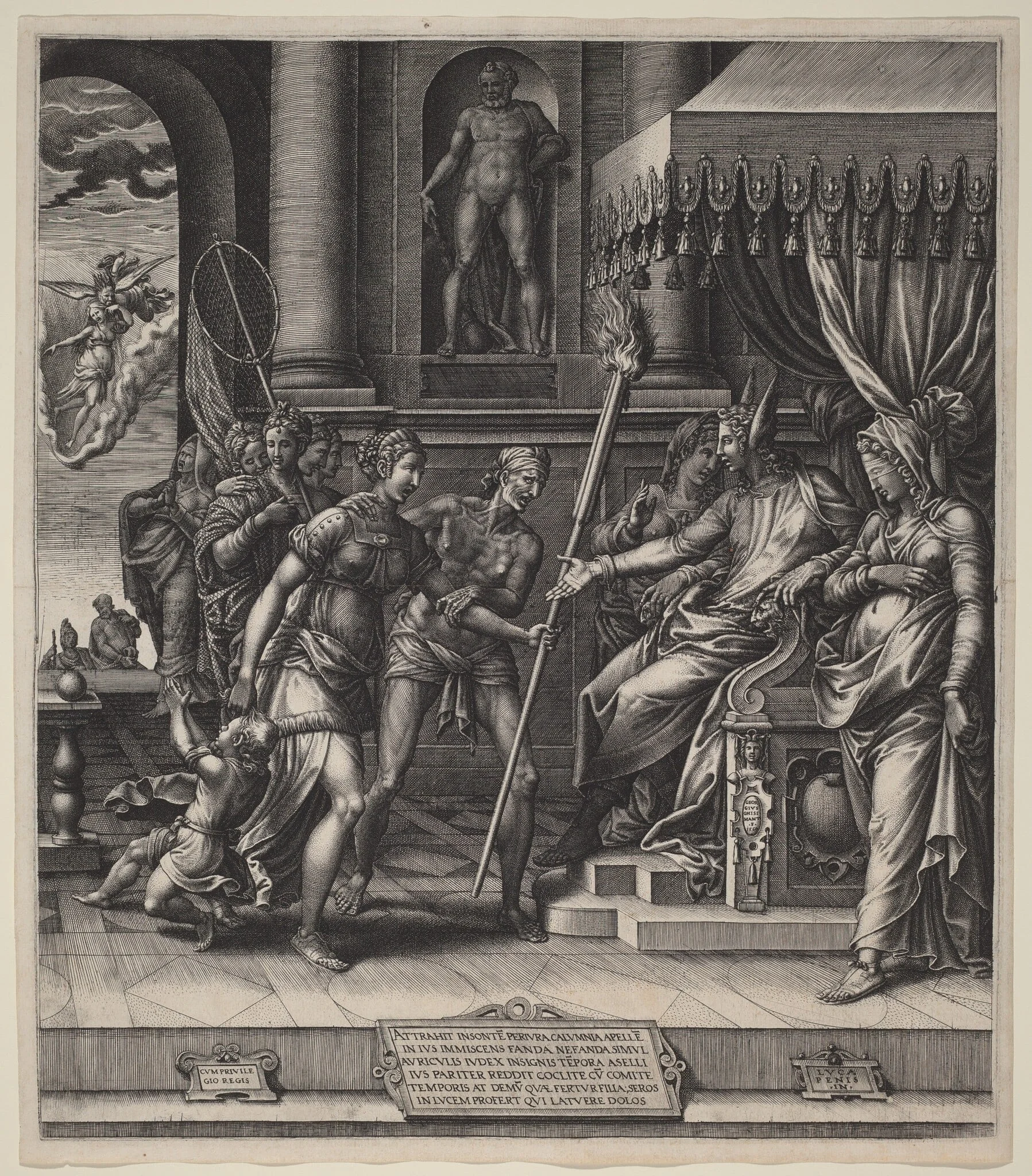 The Calumny of Apelles, detail