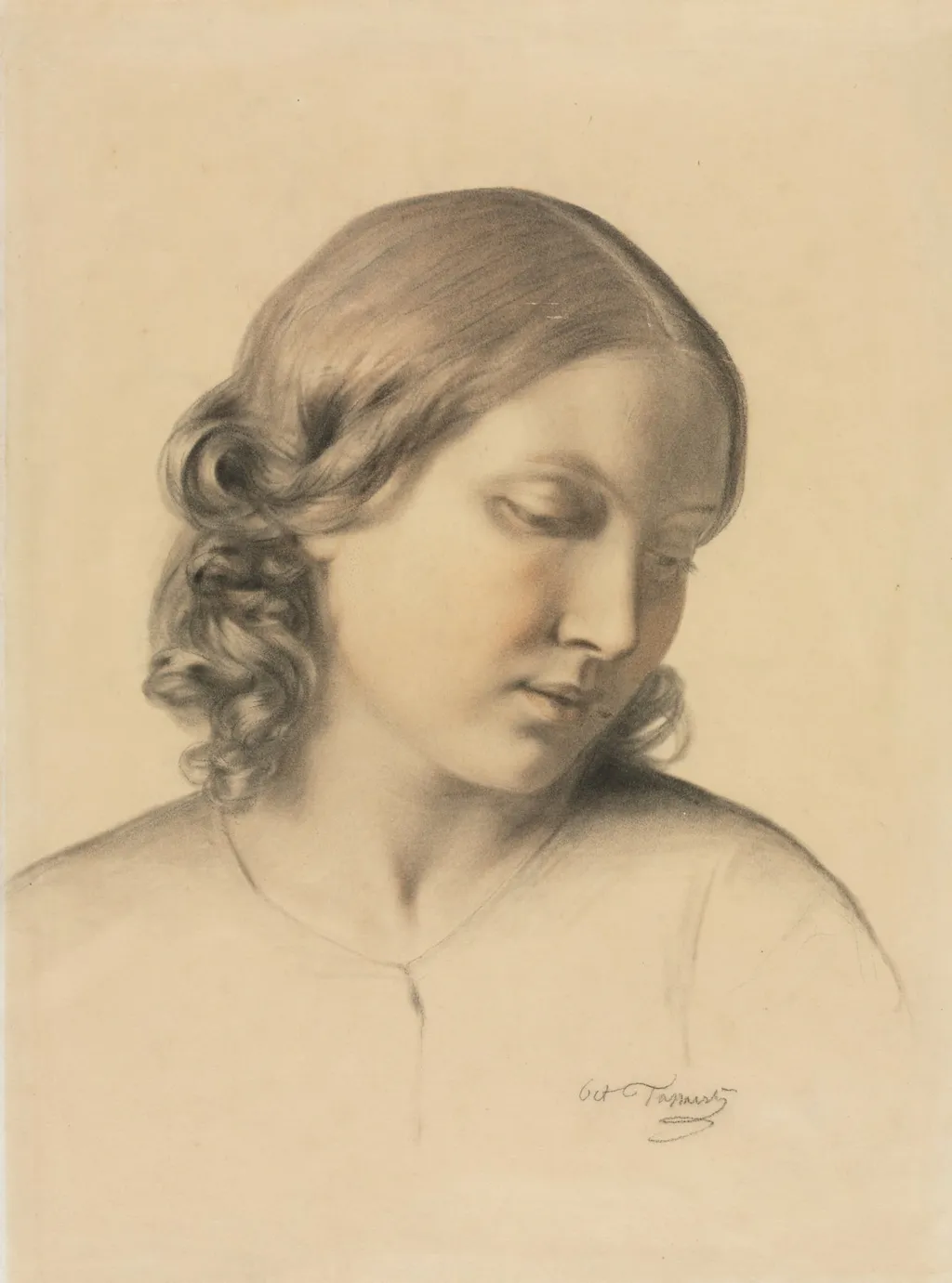 Portrait of a Young Woman, by Octave Tassaert, 1856