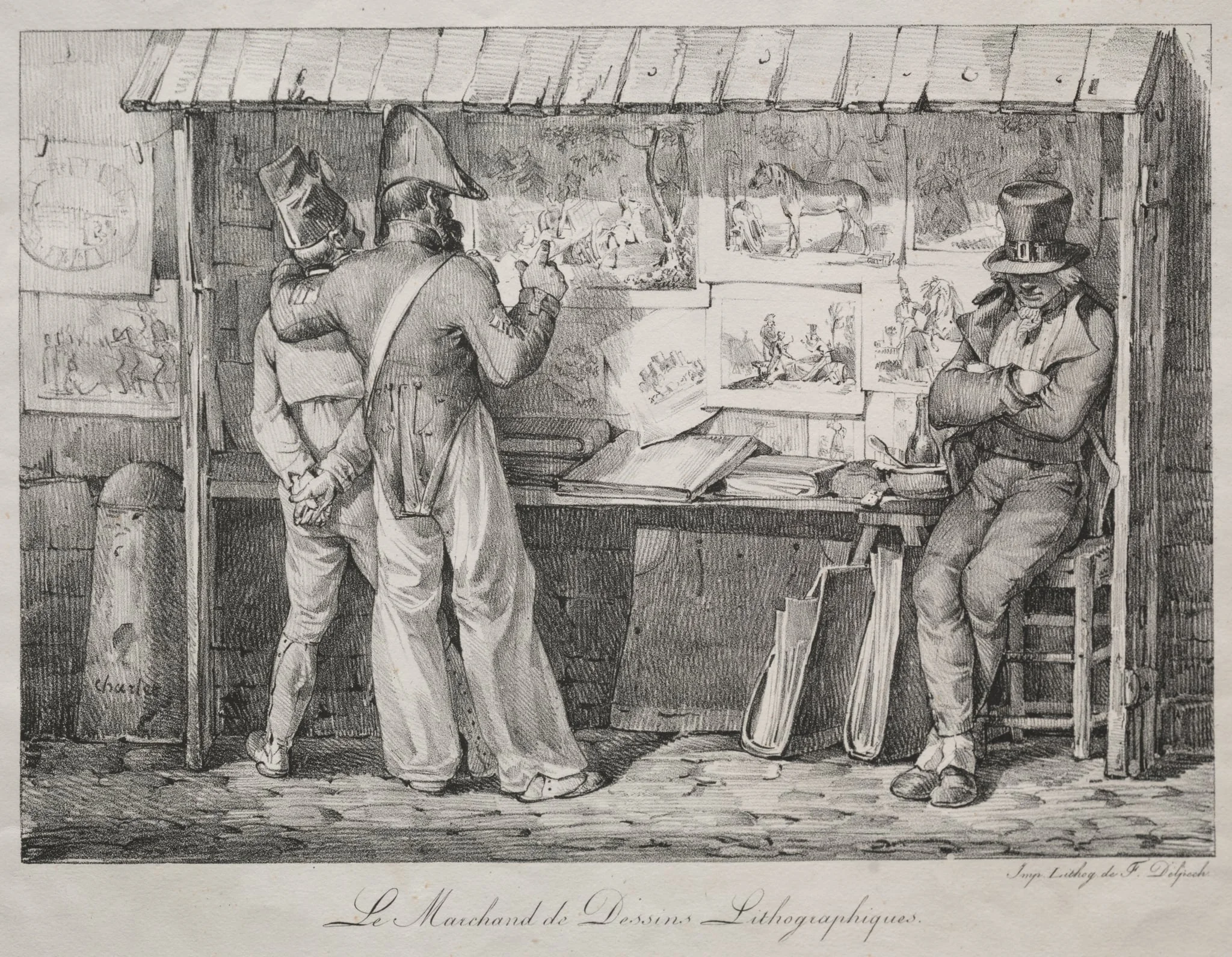 The Lithograph Dealer, detail