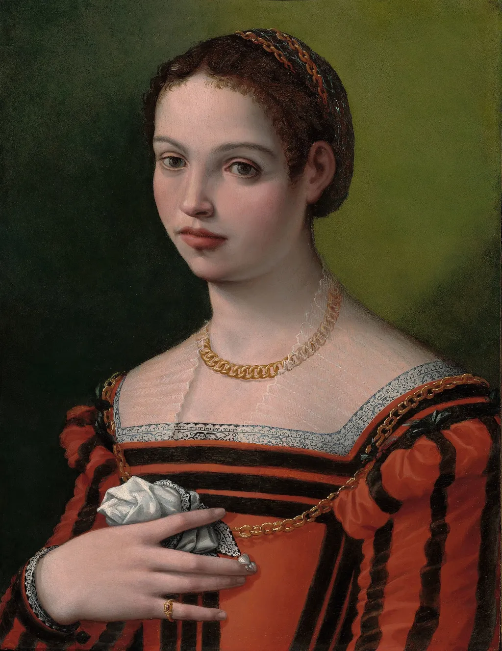 Portrait of a Lady, by Michele Tosini, unspecified, 1550