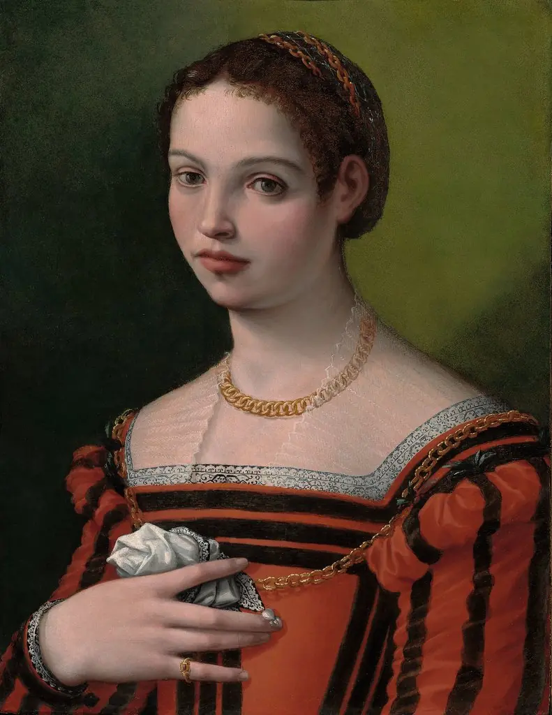 Portrait of a Lady, by Michele Tosini, unspecified, 1550