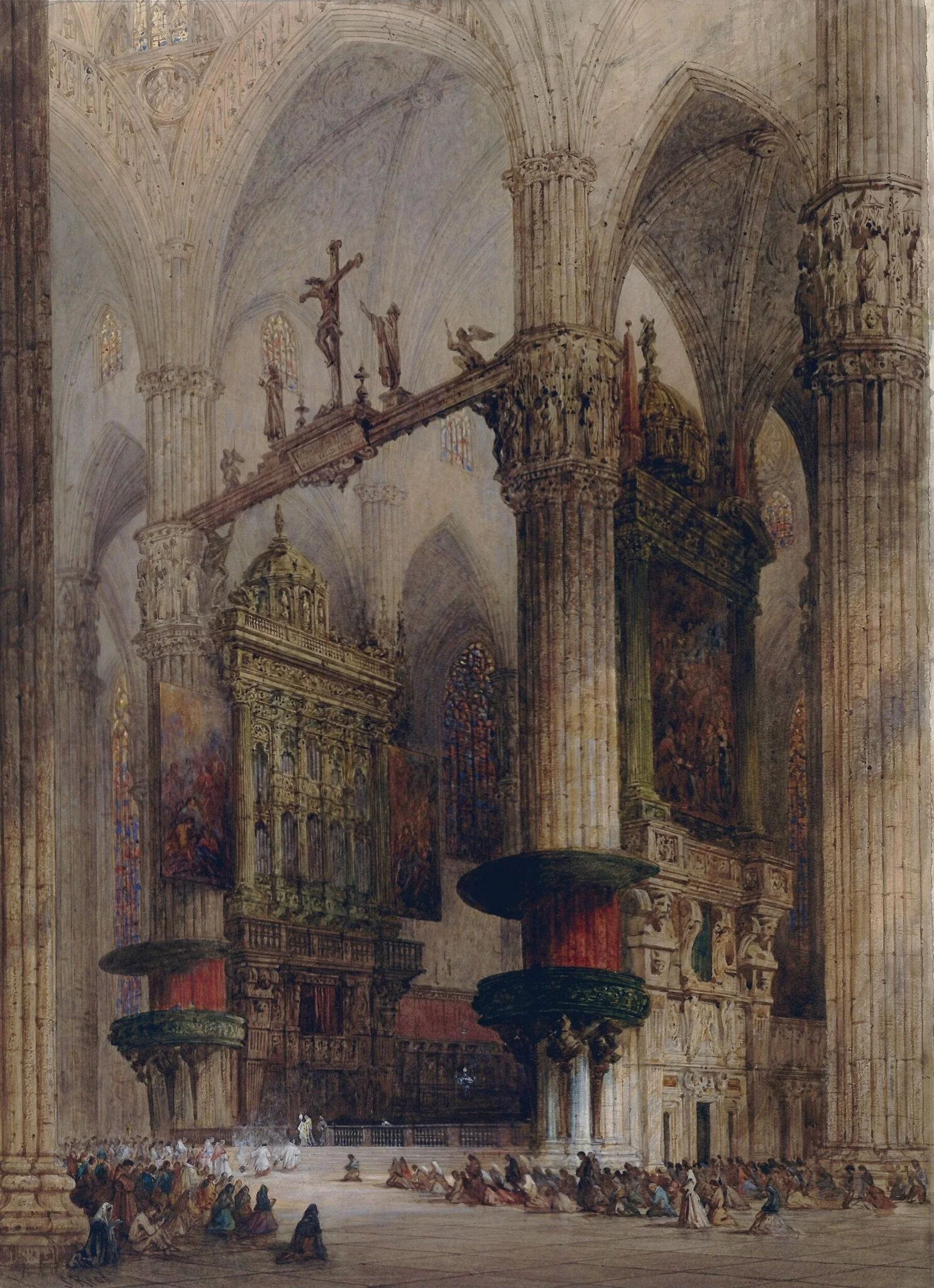 Interior of Milan Cathedral, detail