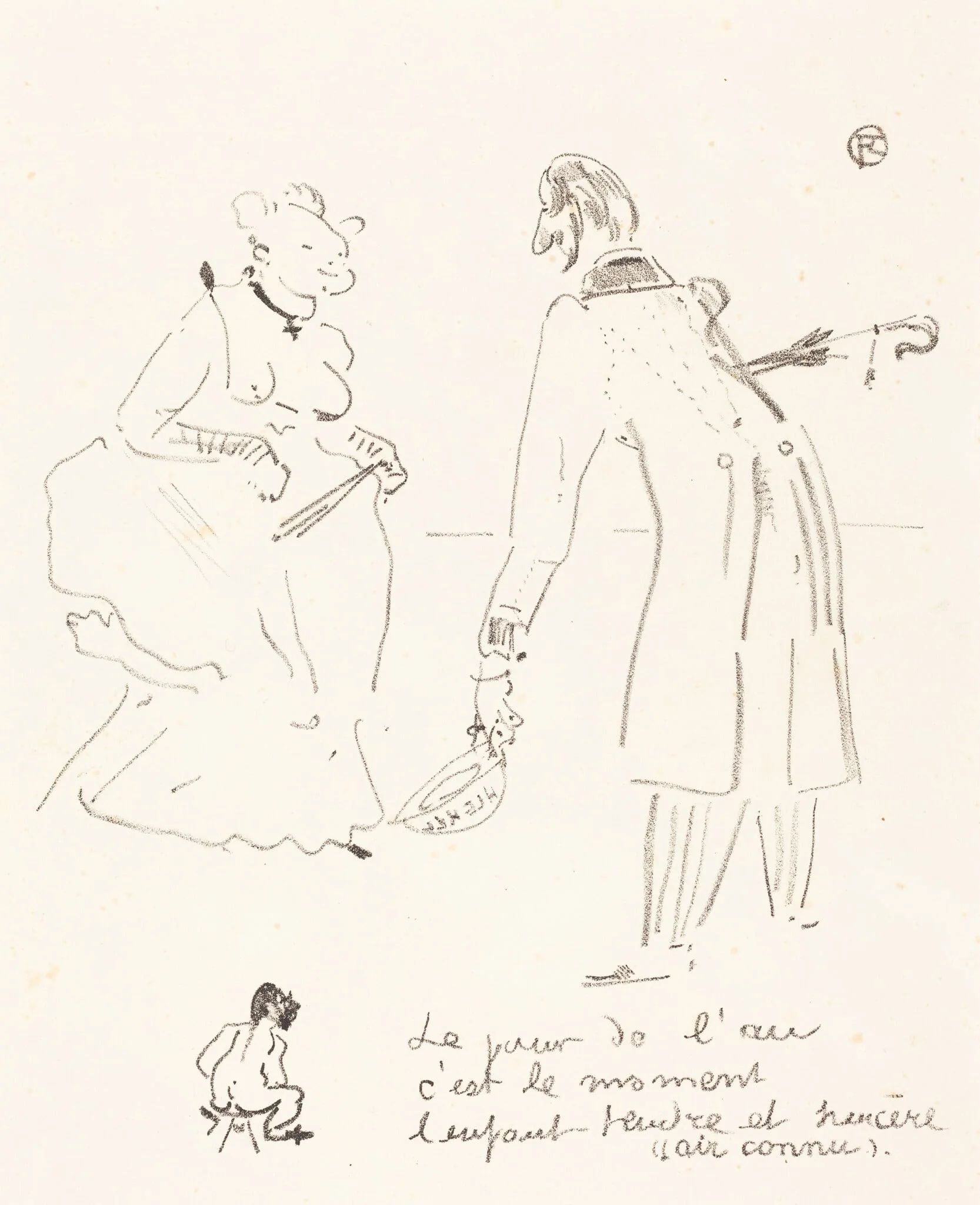 New Year's Greeting (Le compliment du jour de l'an), detail