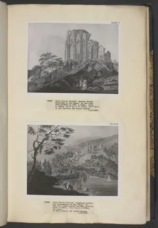 Ruins of a church, Bacharach on the Rhine, by John Gardnor, watercolor, 1784