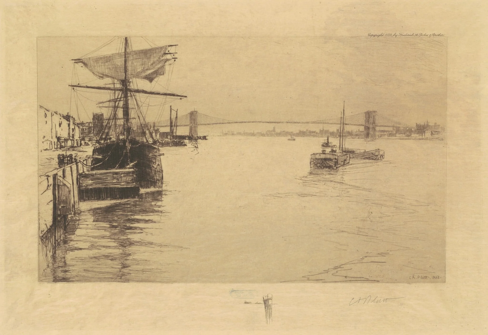 Brooklyn Bridge, detail