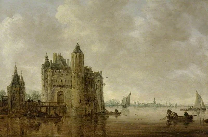 A watergate by an estuary, detail