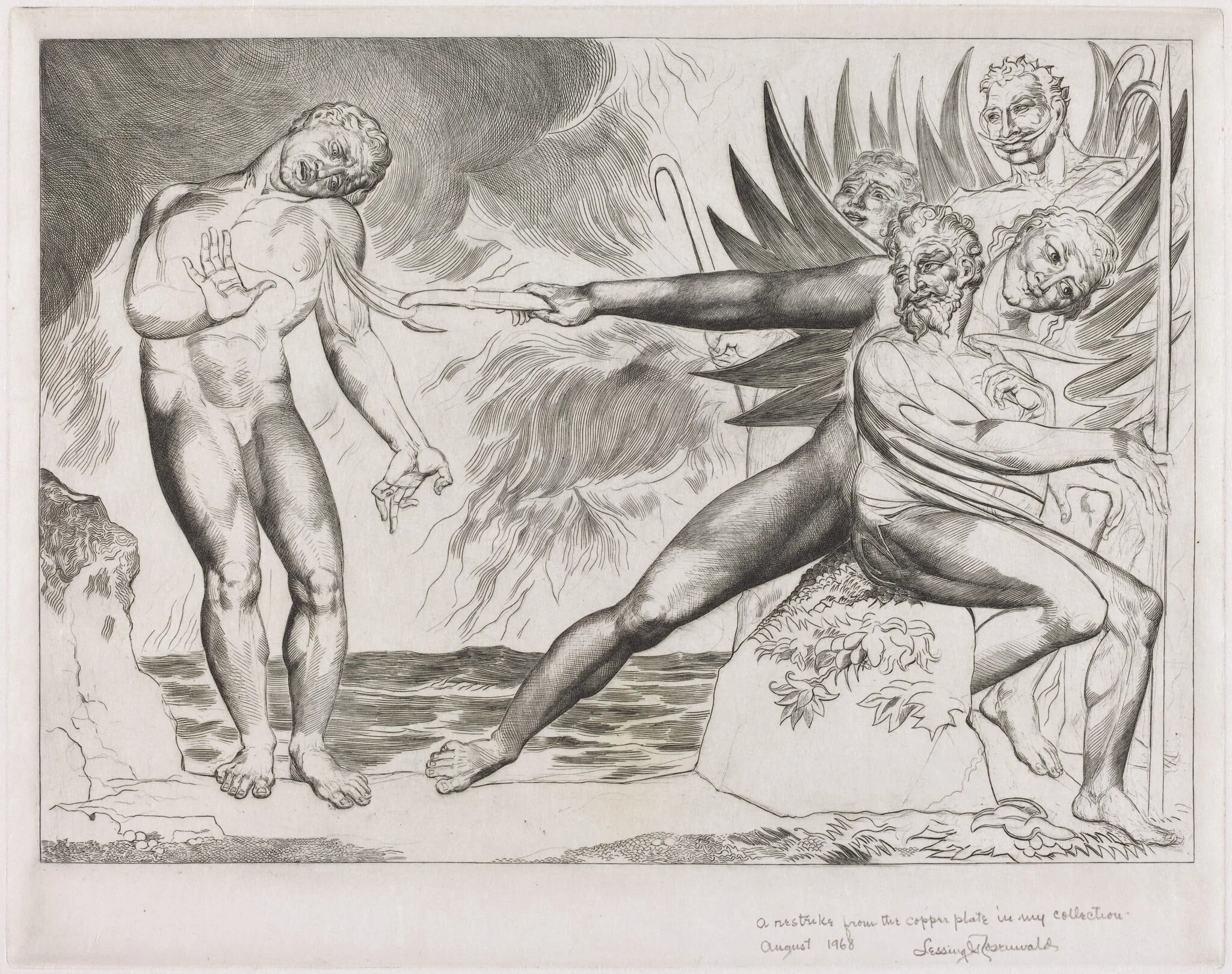 The Circle of the Corrupt Officials; the Devils Tormenting Ciampolo, detail