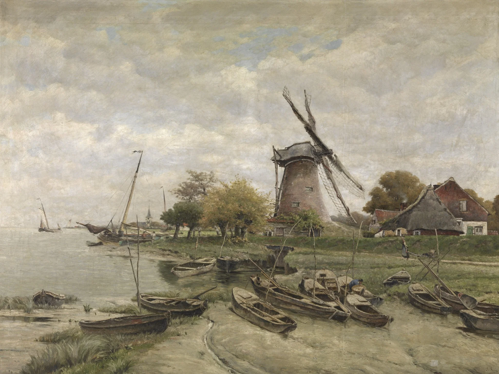 The Scheldt in Mariekerke, detail