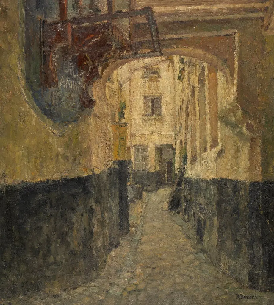Archway, by René Bosiers, oil, 1911