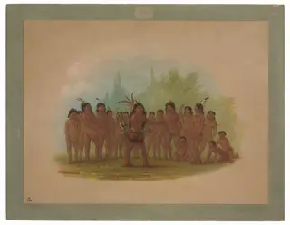 Zurumati Indians, by George Catlin, oil, 1862