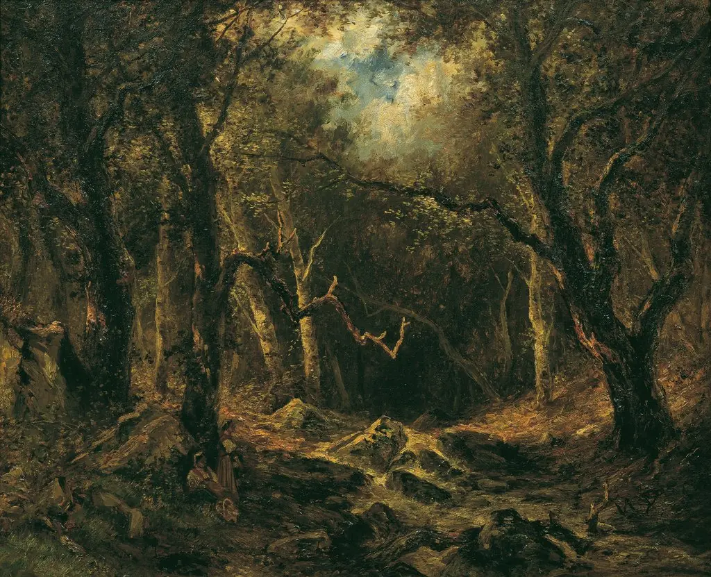Inside the Forest, by Narcisse Virgilio Díaz, unspecified, 1861