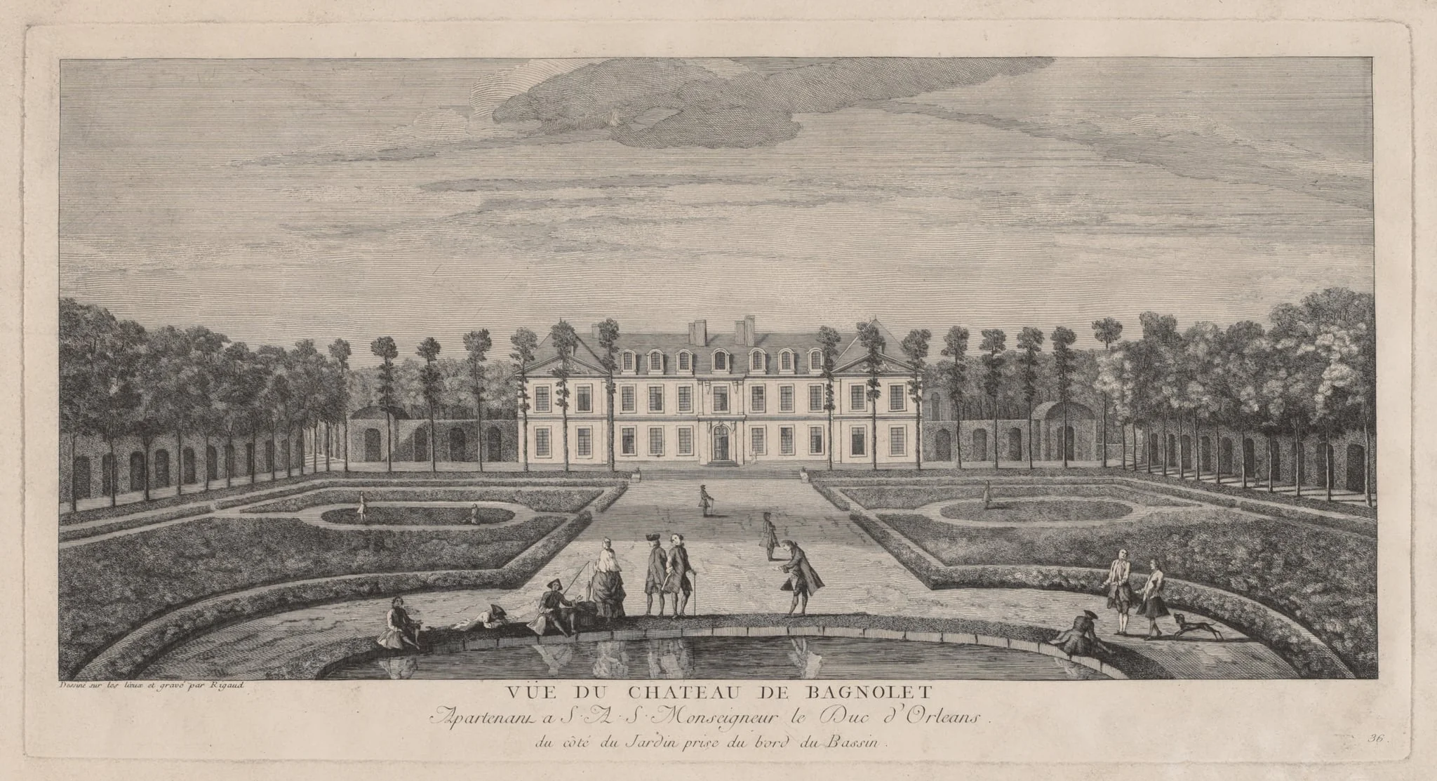 Chateau of Bagnolet, detail