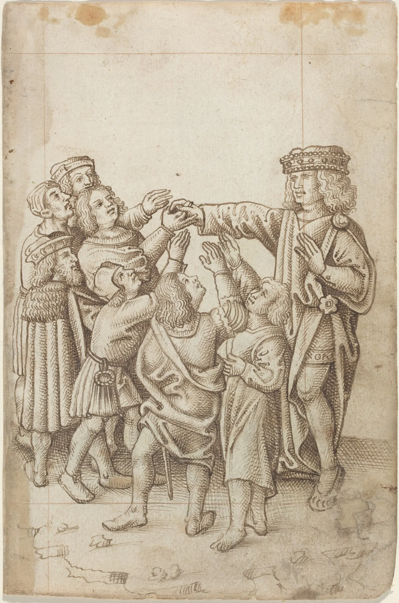 "Do Not Give Your Right Hand to All and Sundry" [fol. 13 recto], detail
