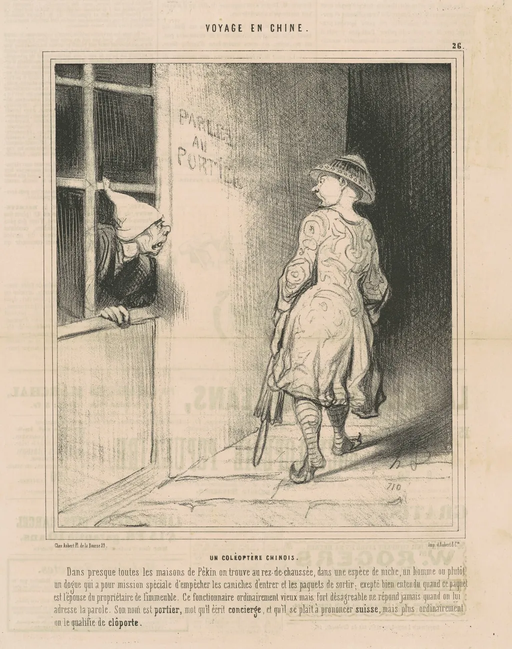 Un coléoptère chinois, by Honoré Daumier, ink, 1844