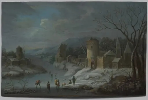 Winter Landscape, by Jan Griffier, unspecified, 1699