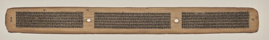 Text, Folio 23 (verso), from a Manuscript of the Perfection of Wisdom in Eight Thousand Lines (Ashtasahasrika Prajnaparamita-sutra), detail