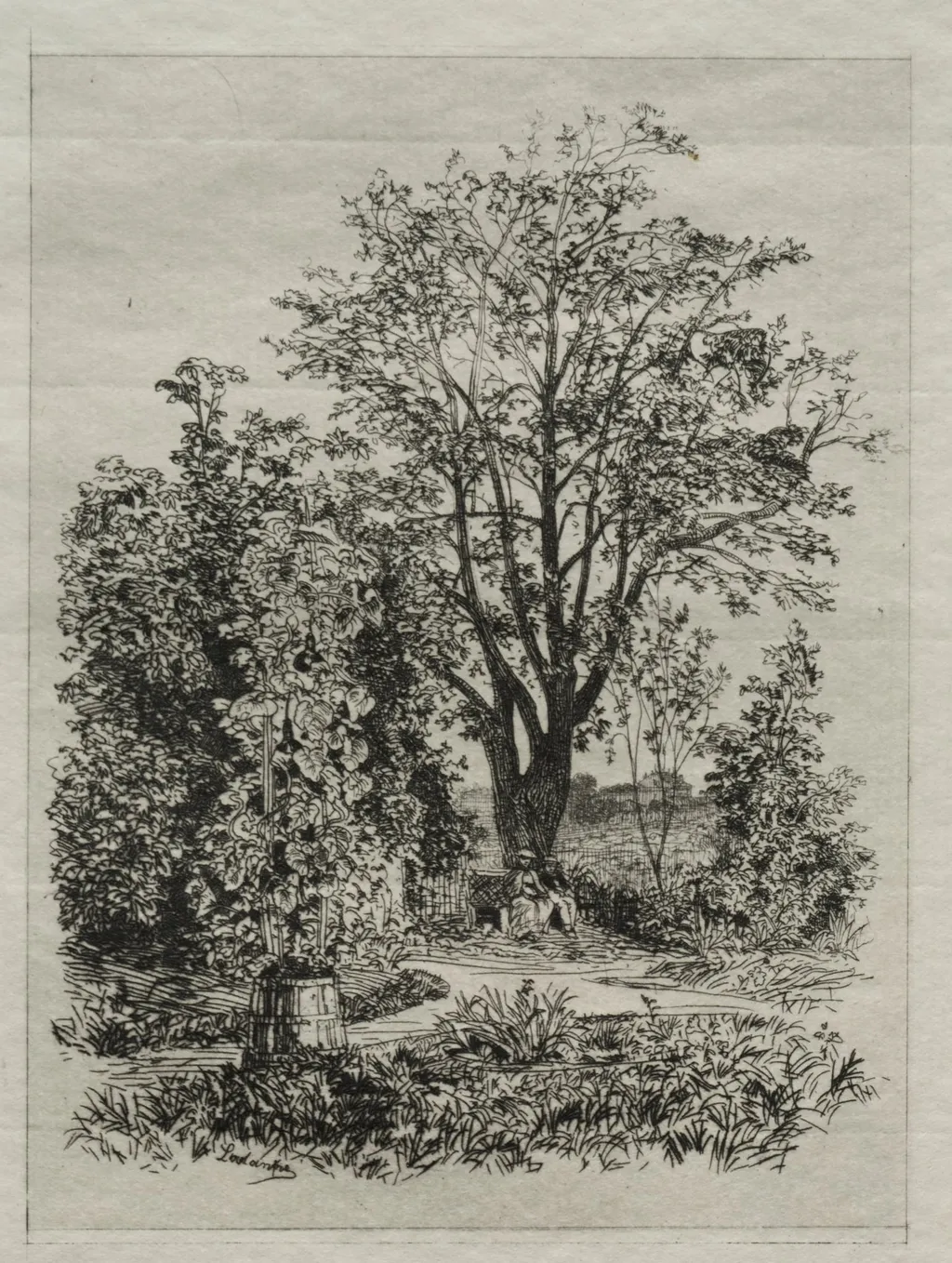 In my Bordeaux Garden, by Maxime Lalanne, 1872