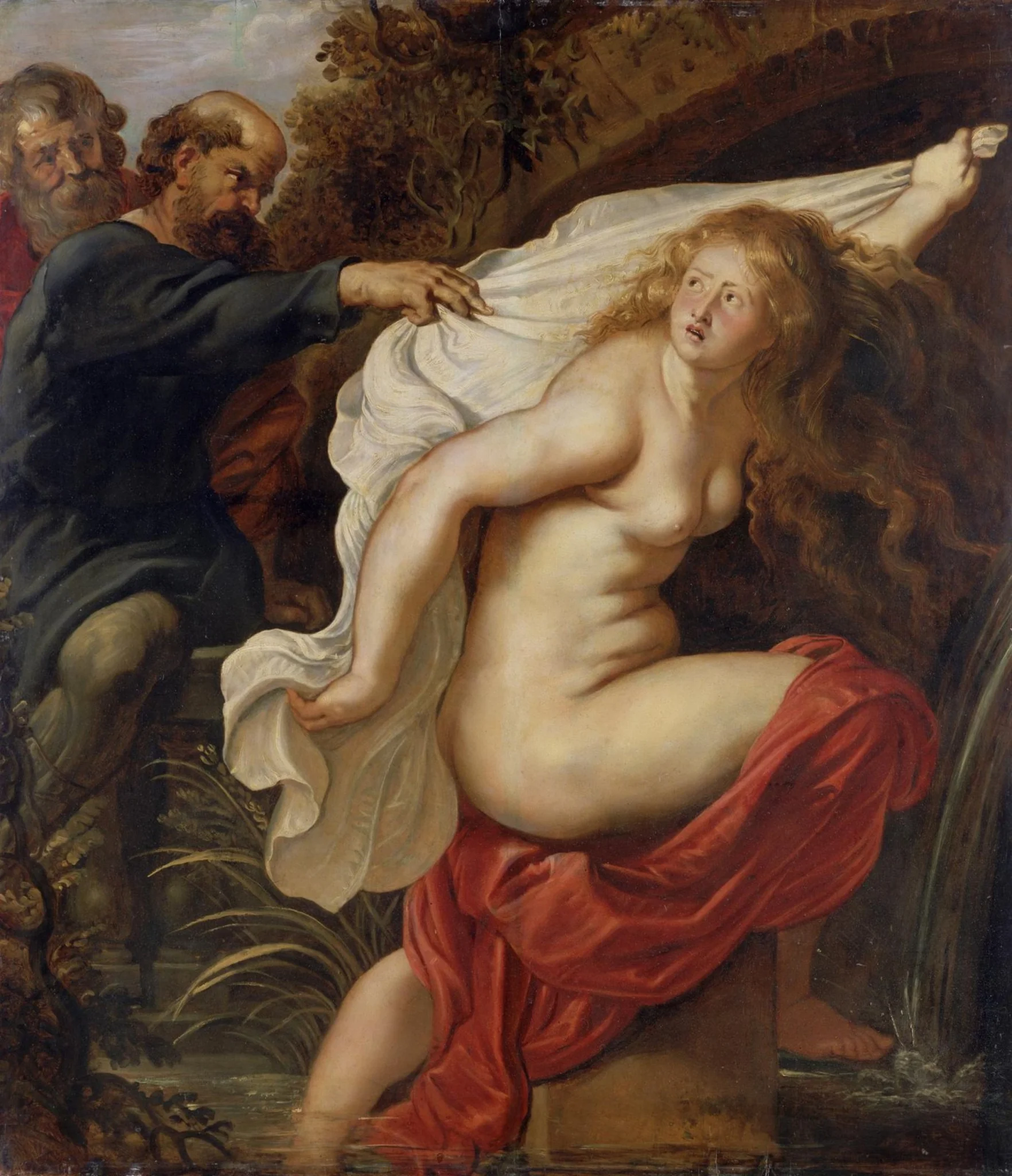 Susanna and the Elders, detail
