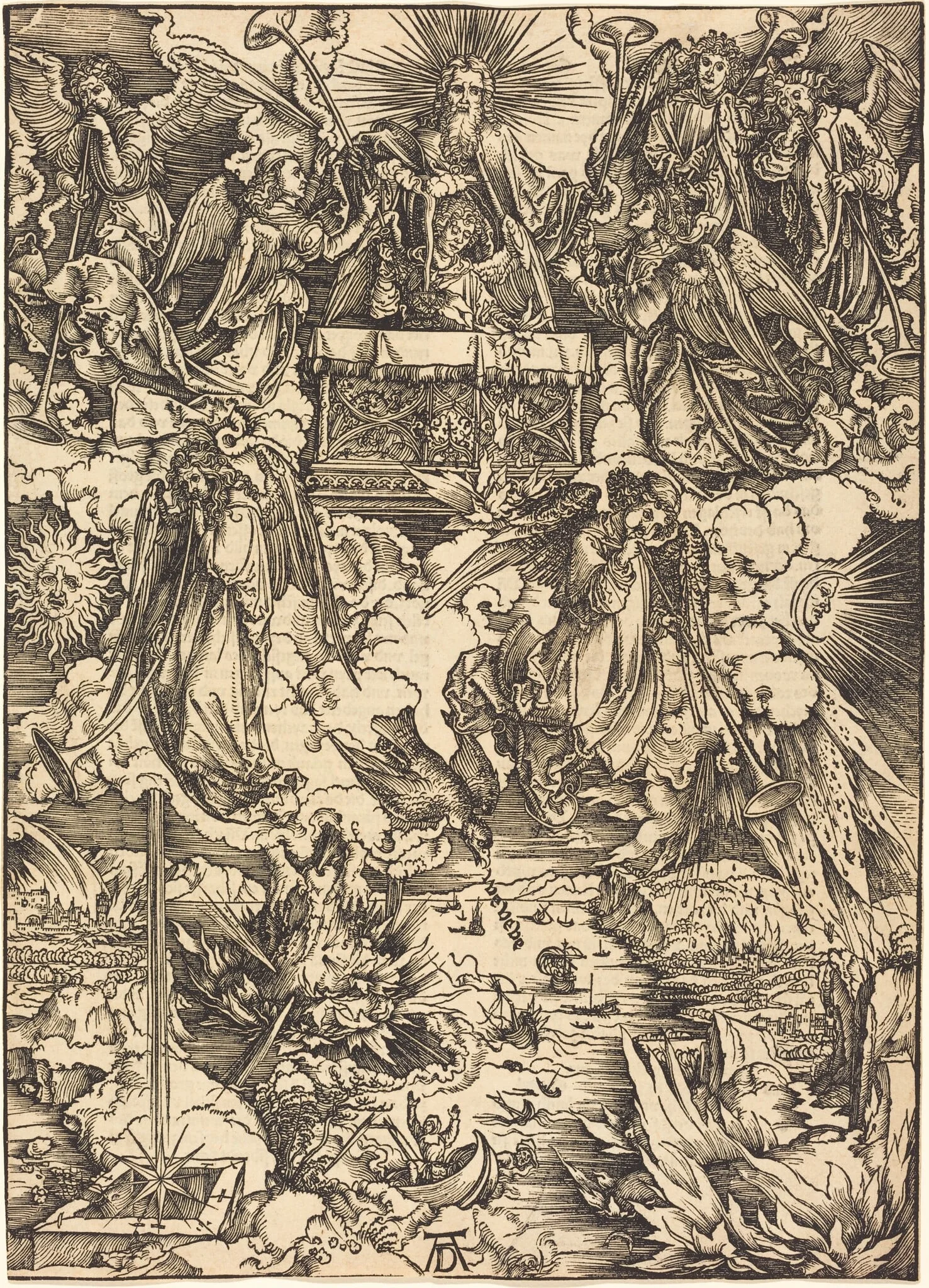 The Seven Angels with the Trumpets, detail